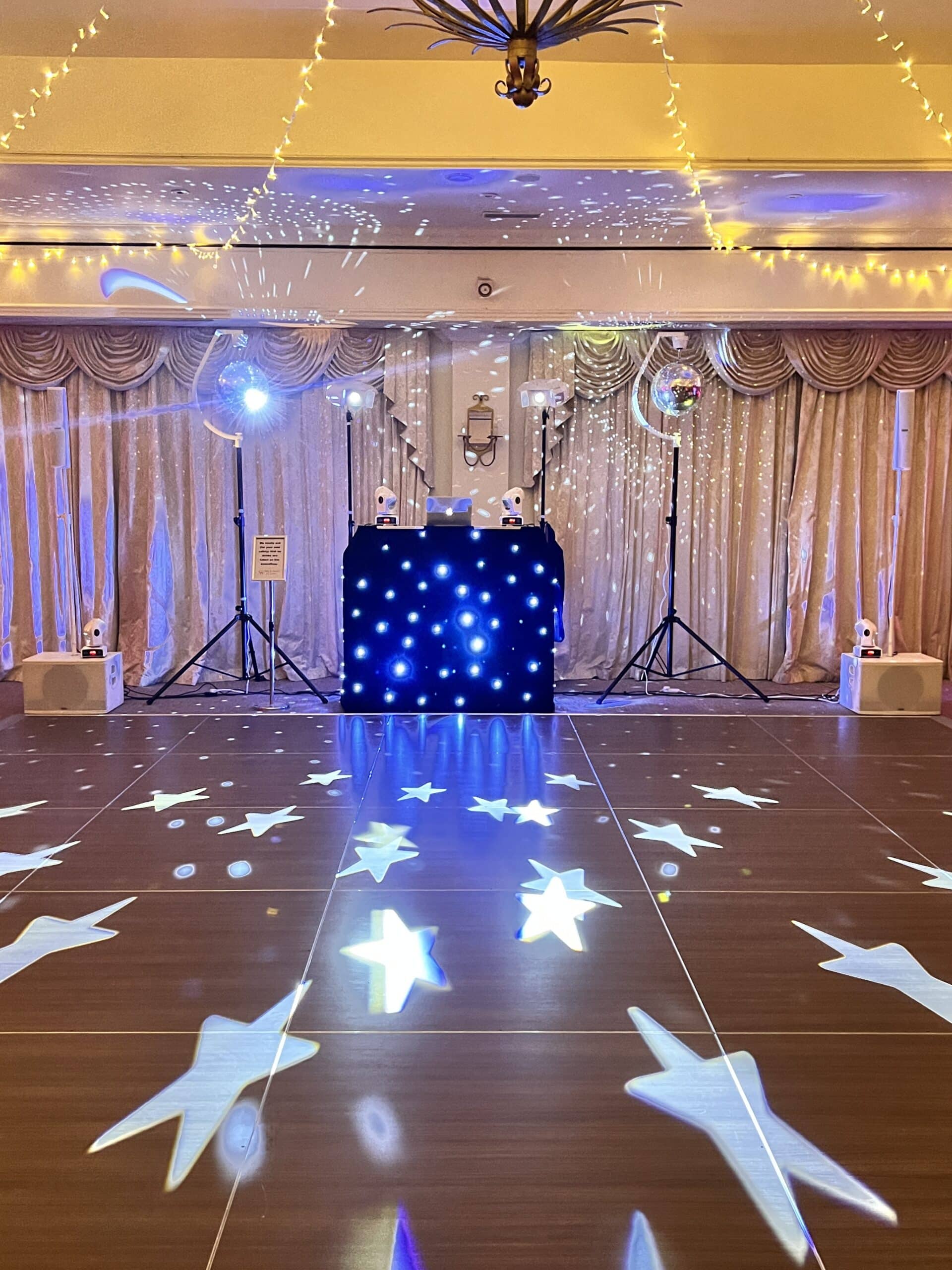 dance-floor with star lights