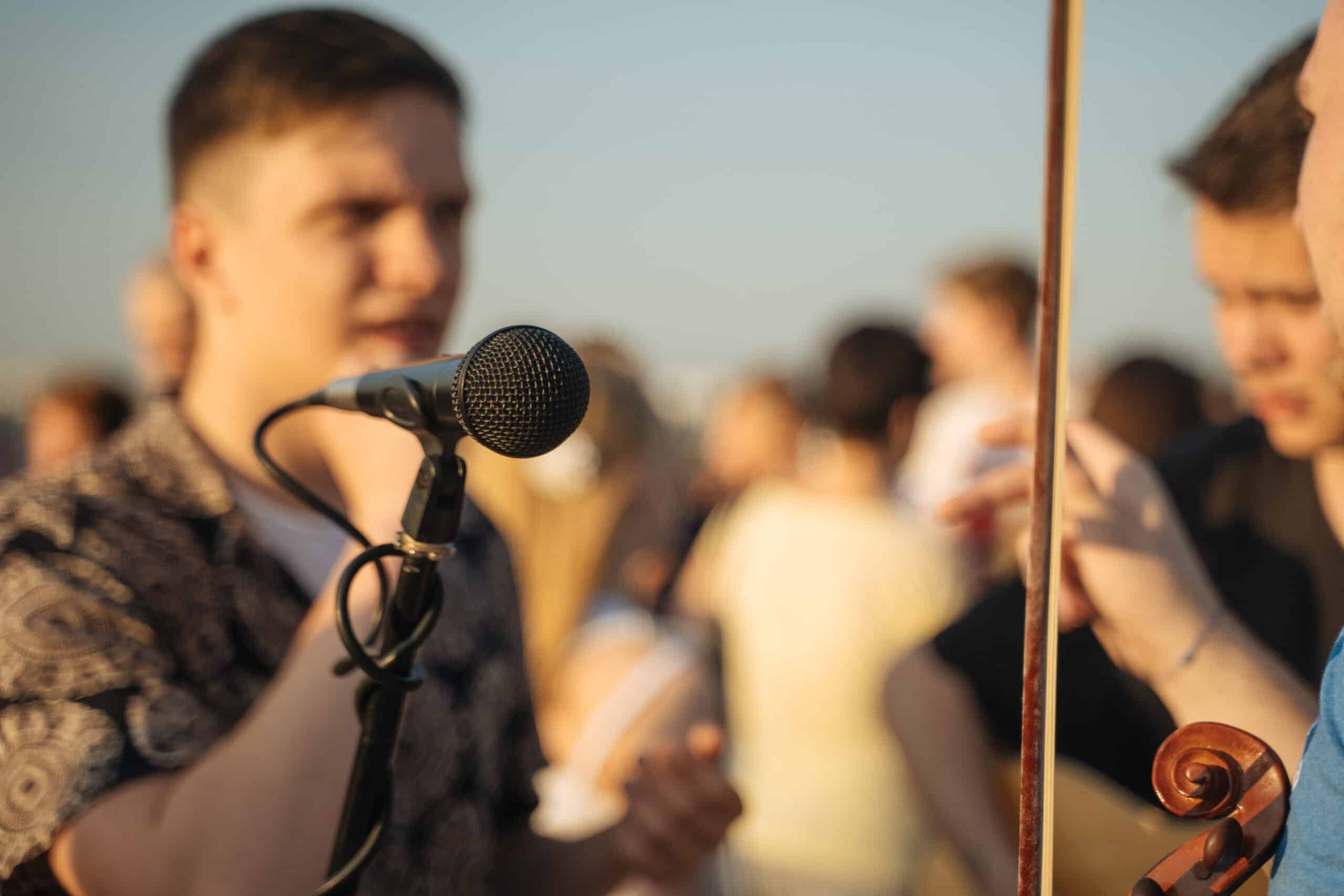 mic close up