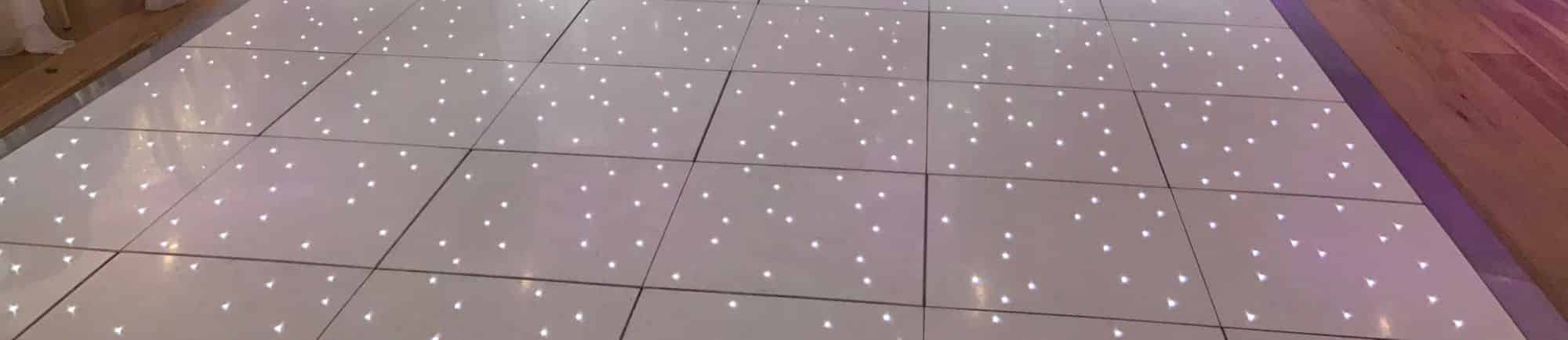 close up of disco floor