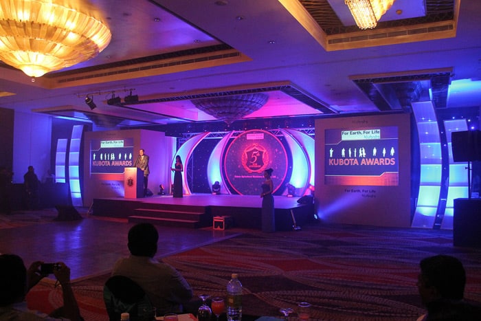 corporate event with stage