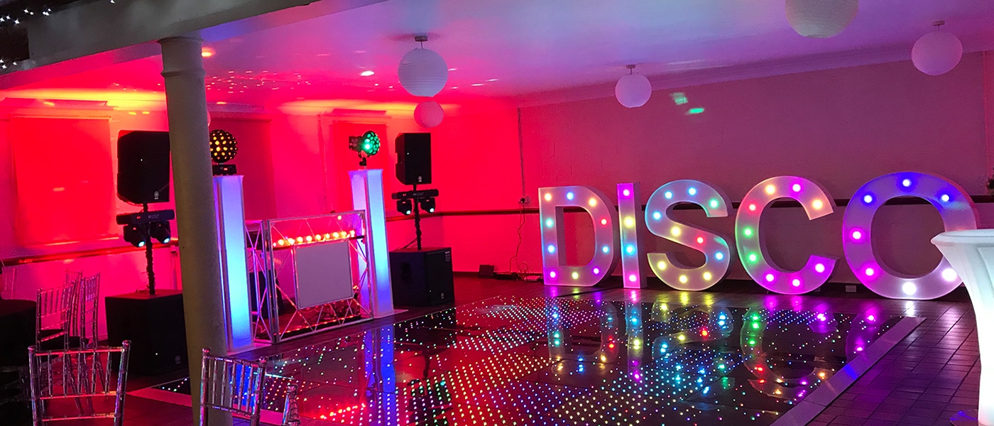 prom disco letters